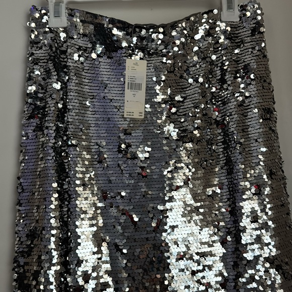 ANTHROPOLOGIE SEQUIN SILVER to GOLD MAXI SKIRT size M NWT $168 Show Stopper - Picture 7 of 7